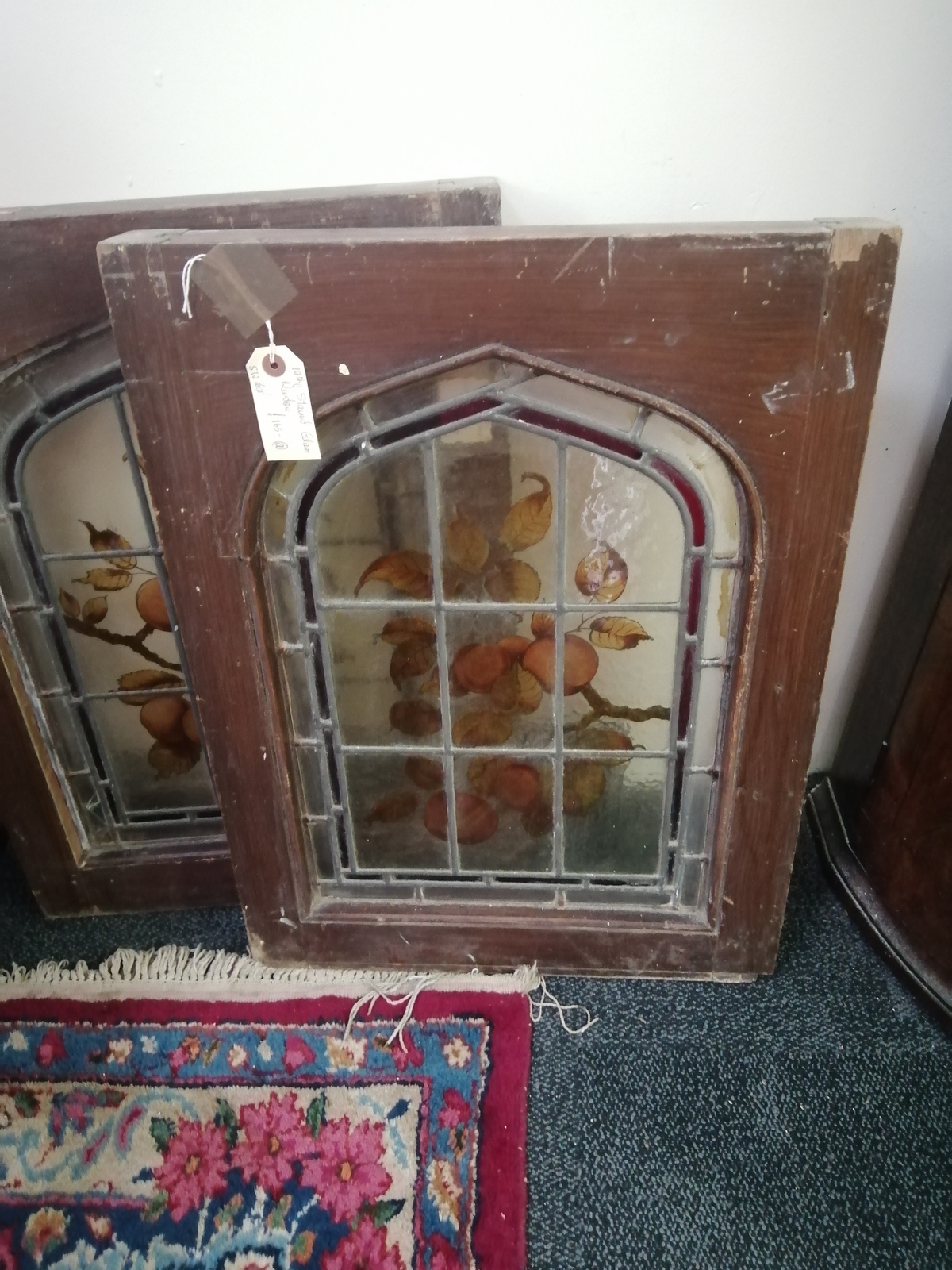 A Pair Of 19th Century Stained Glass Windows.