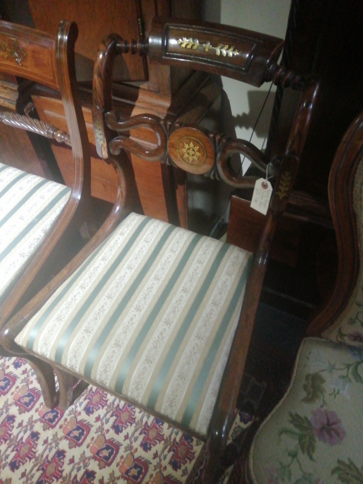 Pair Of Regency Rosewood Chairs.