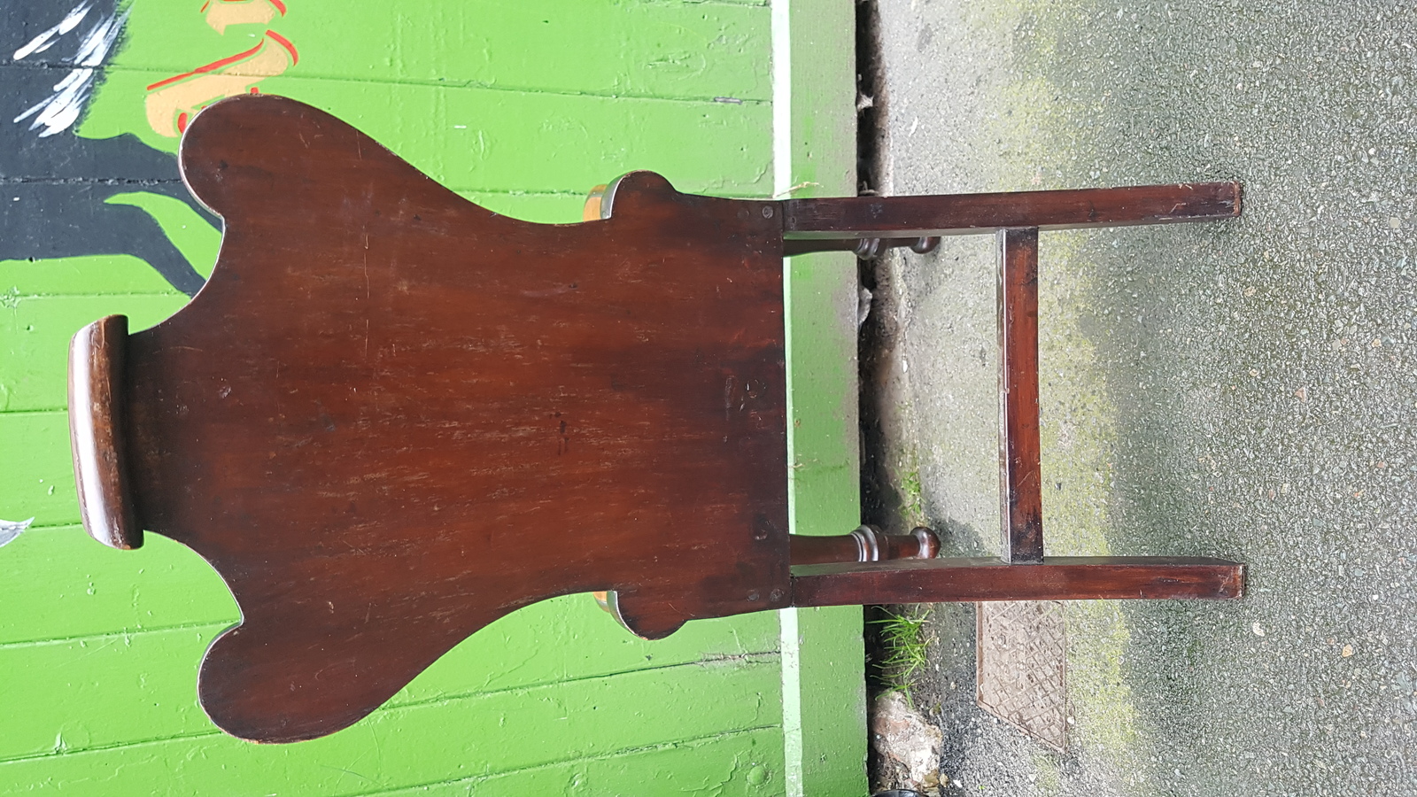 A Victorian Mahogany  Hall Chair