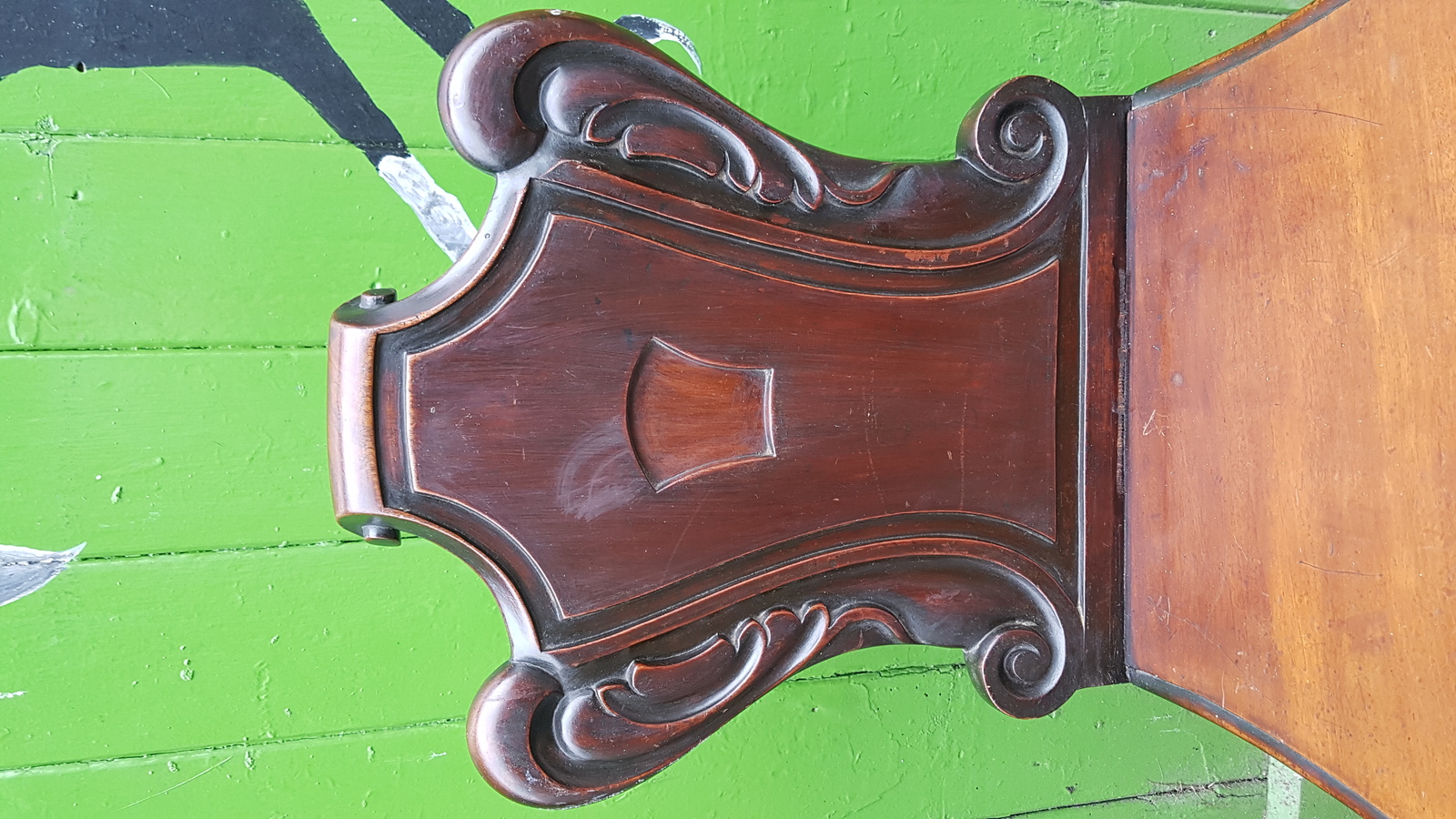 A Victorian Mahogany  Hall Chair