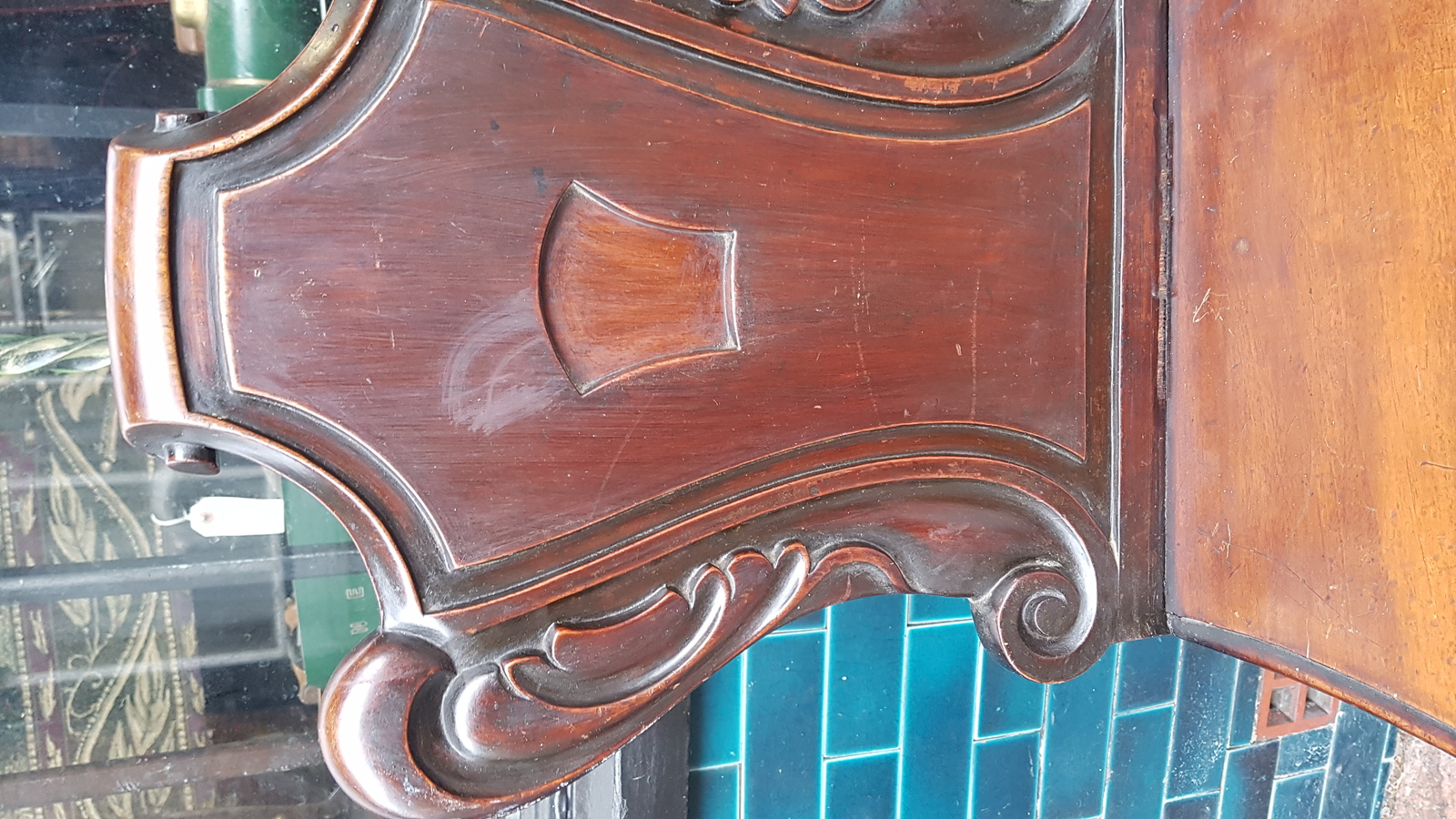 A Victorian Mahogany  Hall Chair