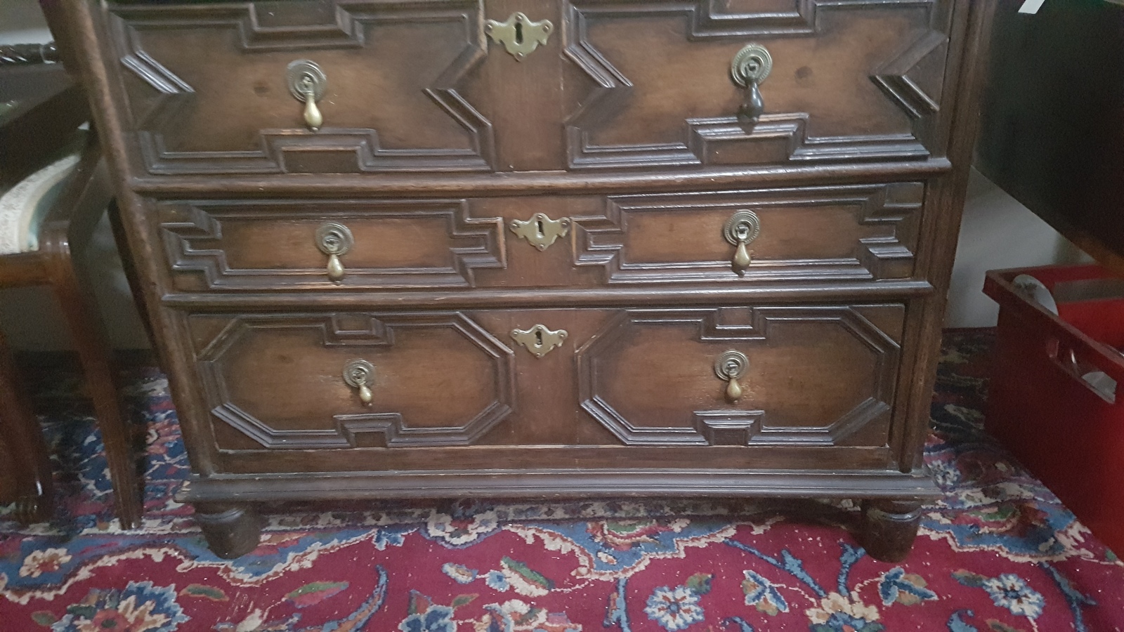 William And Mary Period Oak Chest