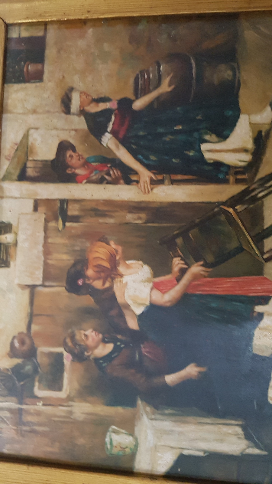 19th C. Oil On Board Painting By Ernst Muller