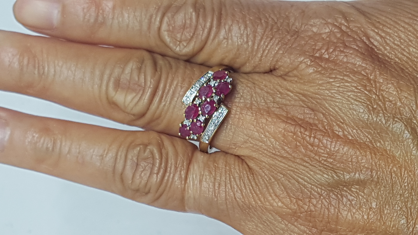 A 9ct Gold Ruby And Diamond Dress Ring