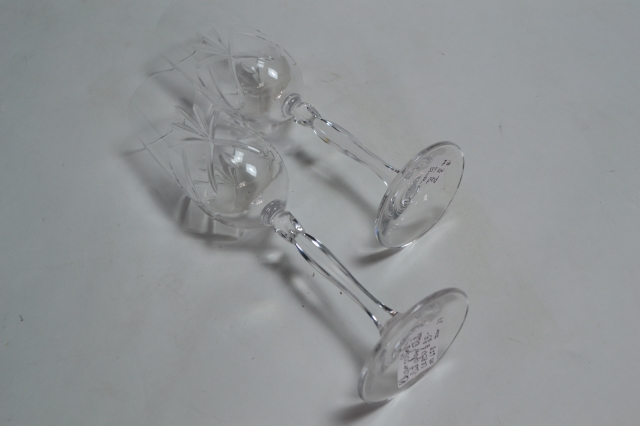 Pair of 20th Century Champagne Flutes.