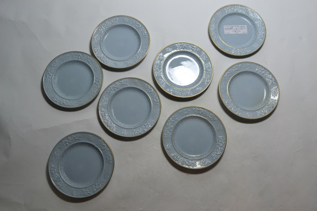 Set of Eight Staffordshire Plates by James and Ralph Clew