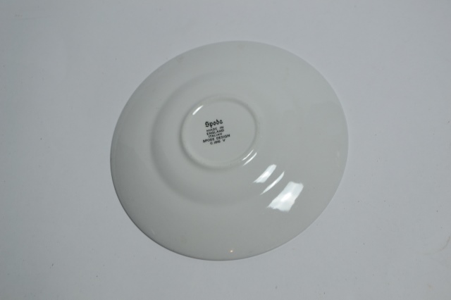 Six Spode Blue Italian Saucers.