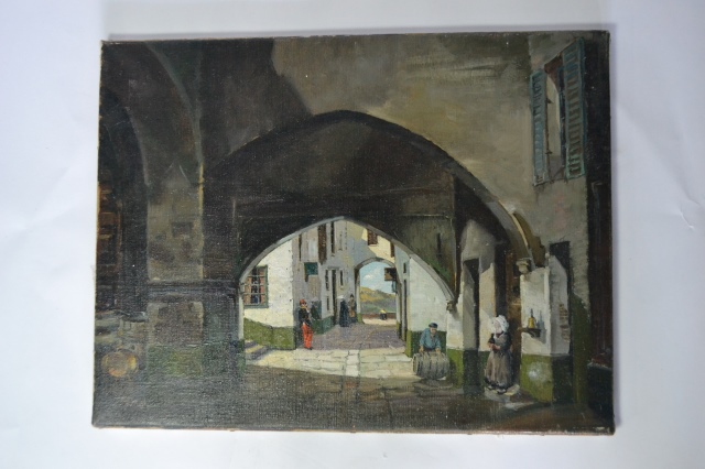 Oil on canvas French journey provence by Burt Pugh.