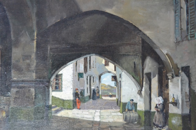 Oil on canvas French journey provence by Burt Pugh.