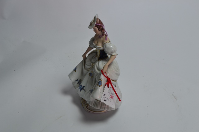 Continental Lady Figurine.