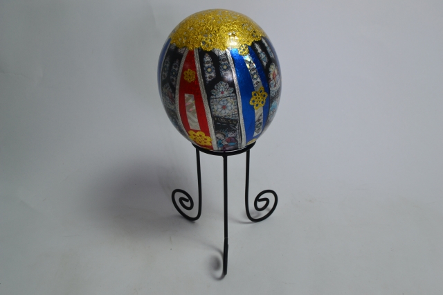 Decoupage Ostrich Egg
