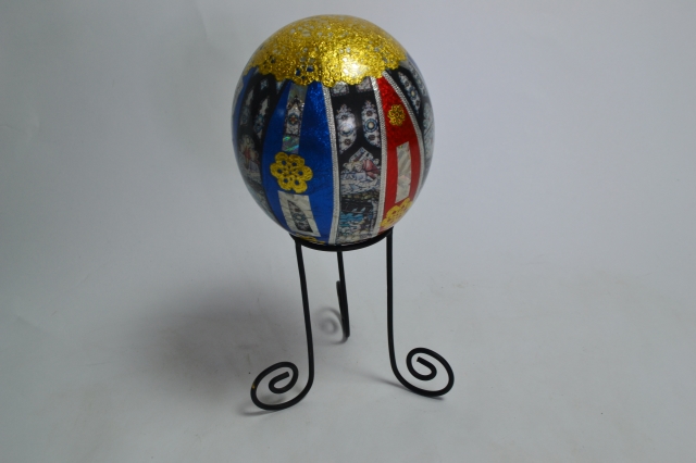 Decoupage Ostrich Egg