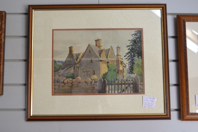 Country House Scene Watercolour by Anita Primrose.