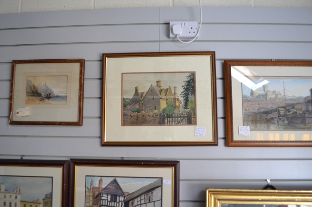 Country House Scene Watercolour by Anita Primrose.