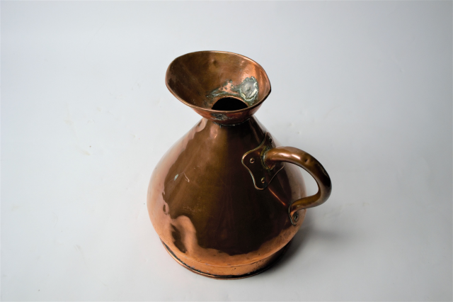 Victorian Two Gallon Copper Hay Stack Jug.