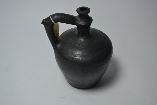 Etruscan Style Bucchero Olive Oil Container