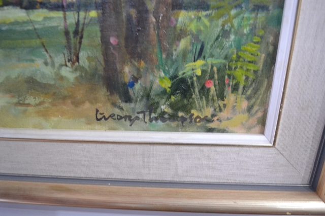 Pastel of Burton Manor by George Thompson