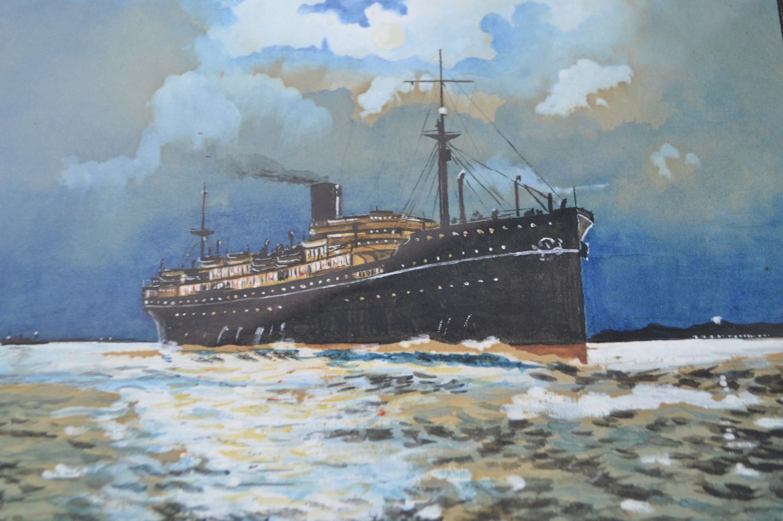 S.S Barrabool Watercolour Painting.