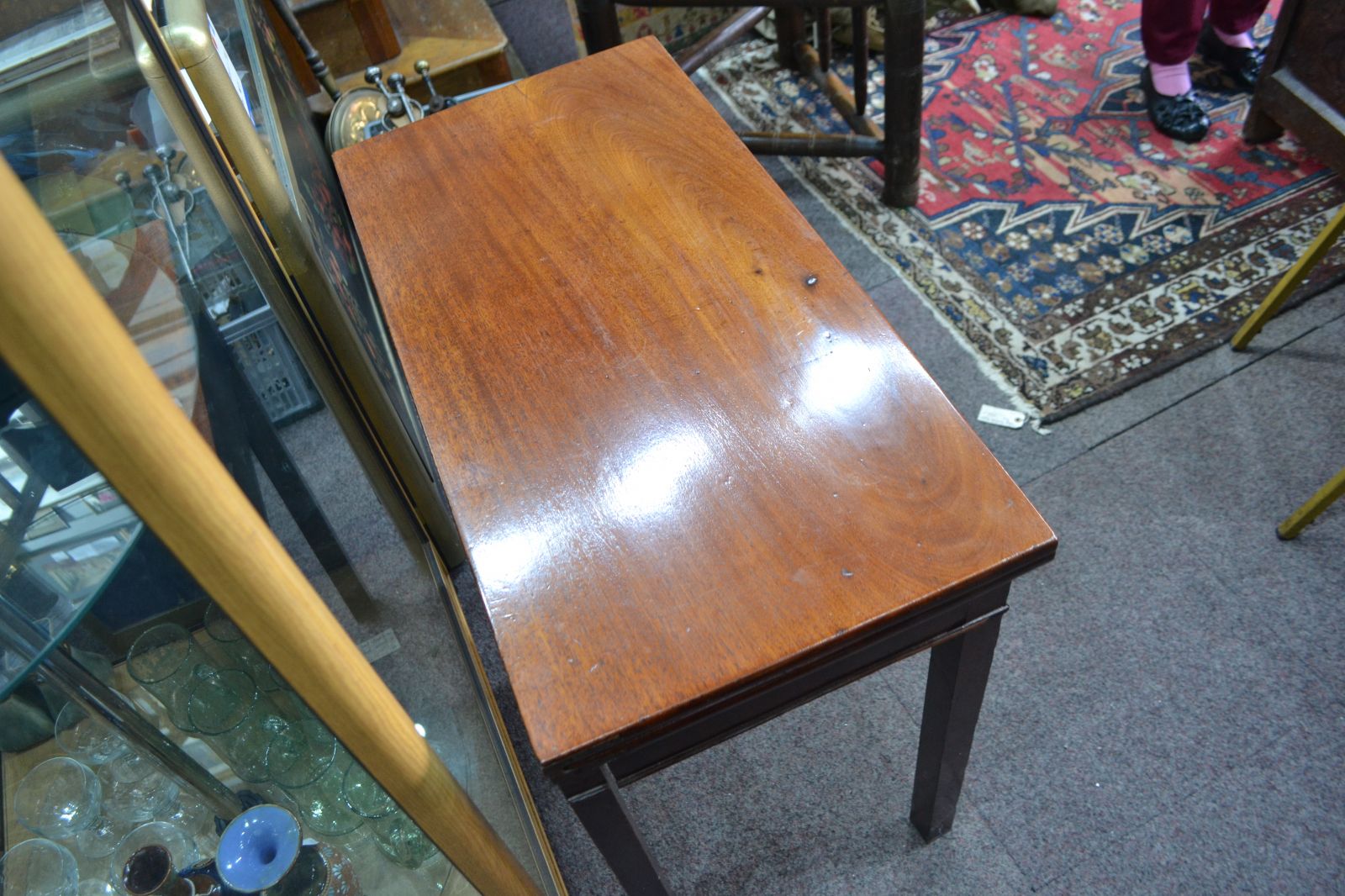 George III Mahogany card table.