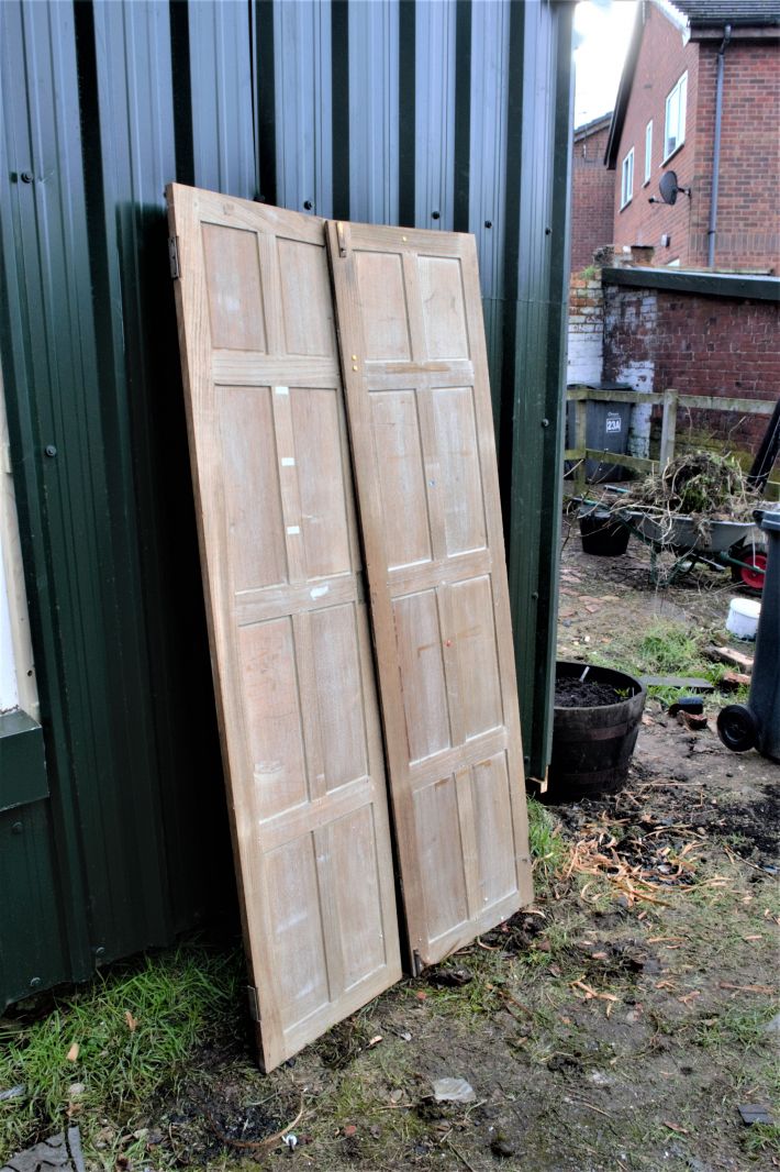 A Pair of Oak Double Doors